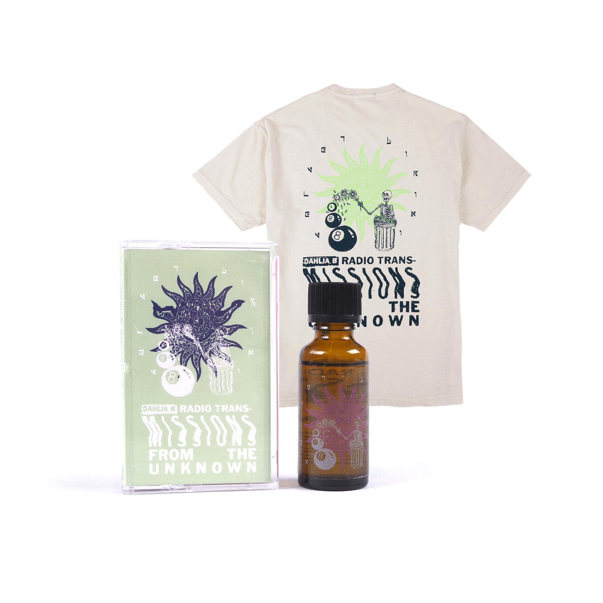 'Radio Transmissions From The Unknown' Tee, Tape, and Fragrance Bundle