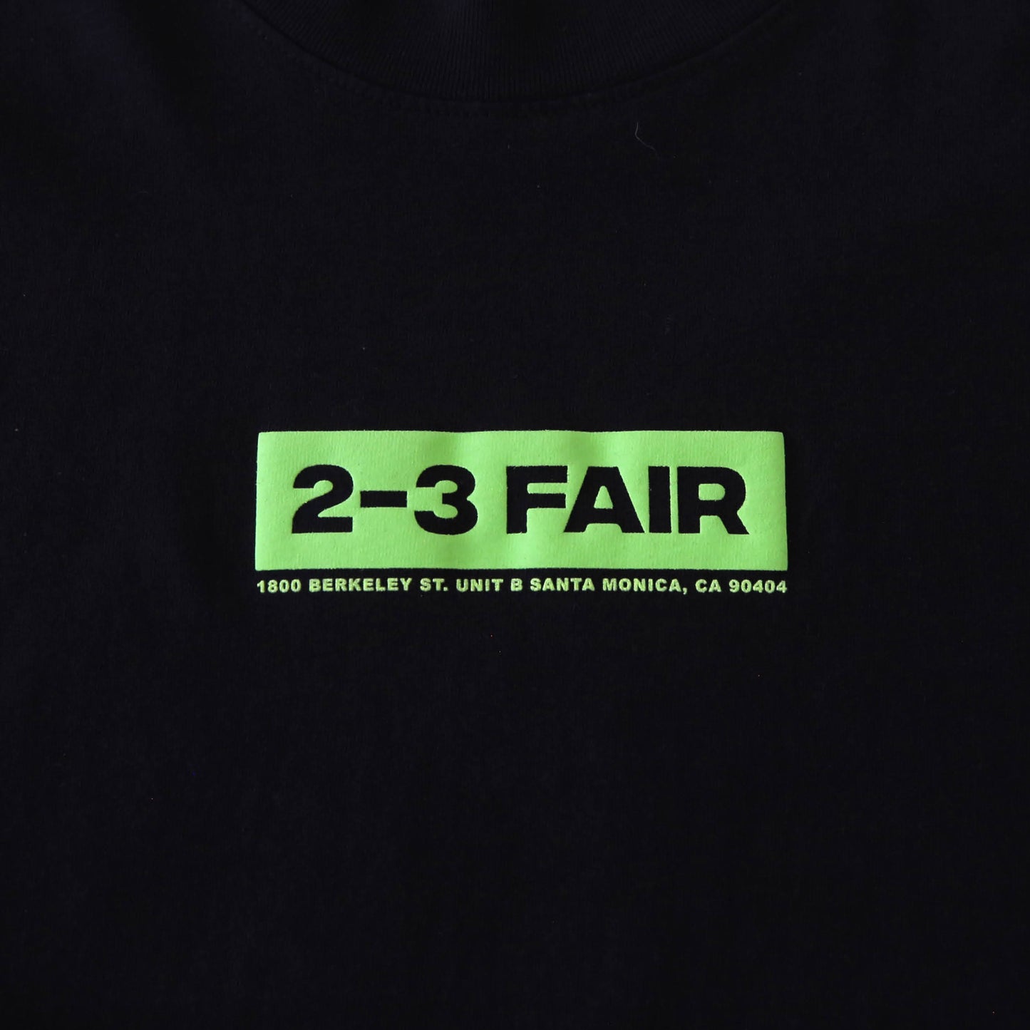 2-3 FAIR Short Sleeve Tee - Black